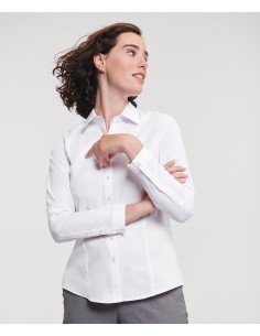 R-R-962F-0-Ladies L/S Herringbone Shirt 2